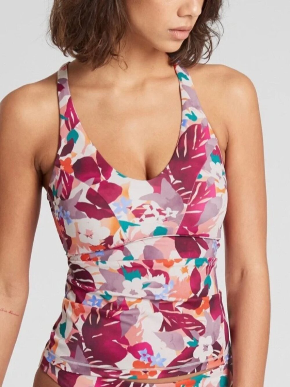 NWT ATHLETA D-DD Day Break Triangle Tankini Top XXS